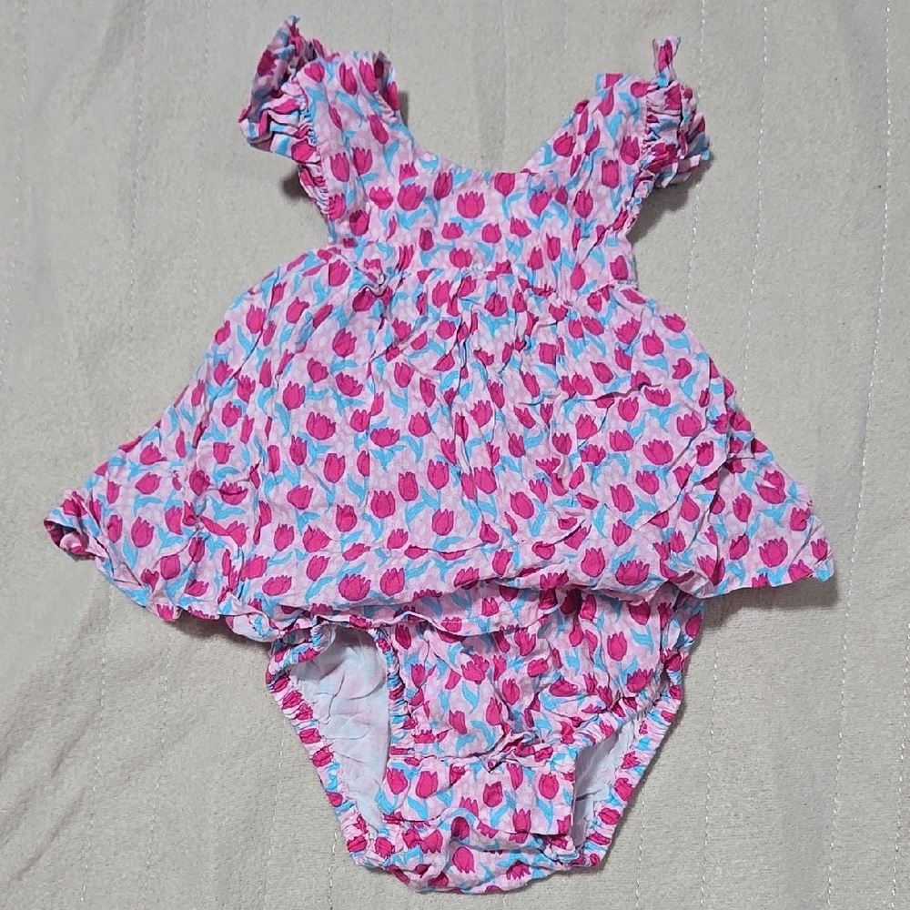 EGG New York Floral Baby Dress with Bloomers
